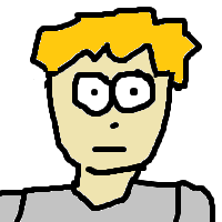 self portrait drawn in MS Paint